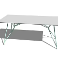 Modern Minimalist Dining Table With Glass Top And Slim Metal Legs Design