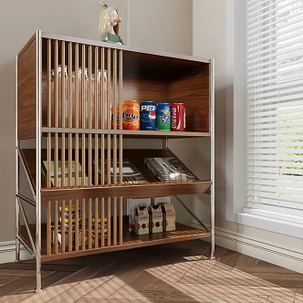 Modern Middle Ancient Locker Decorative Side Cabinet 3d model
