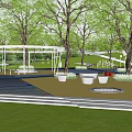 Residential Landscape Design With Lush Green Lawn Trees And Water Feature Pathway