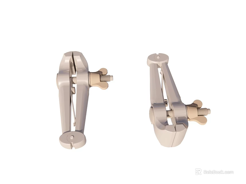 Metal Clamp Tools For Mechanical Applications With Adjustable Components 3d model