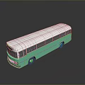 Modern City Bus Exterior Design With Teal And White Body And Multiple Windows