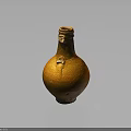 Traditional Furniture Interior Decor With Handmade Brown Ceramic Vase Accent