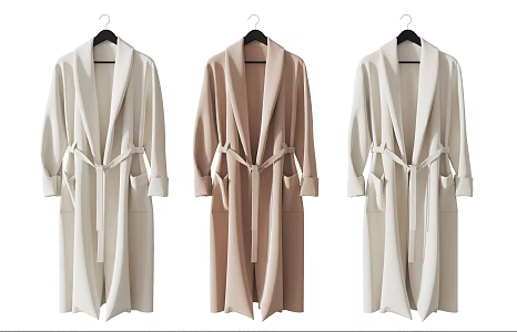 Modern Bathrobe 3d model