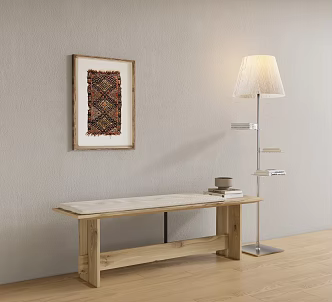 Modern bench stool 3d model