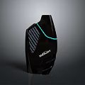 SHARKBOY Black Daily Life Accessory With Carbon Fiber Texture And Blue Accent Line For Home Use