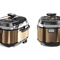 Sleek Modern Electric Rice Cooker With Digital Control And Non Stick Pot