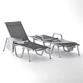 Outdoor Lounge Chair Frames With Mesh Seats And Adjustable Backrests