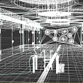 INDUSTRIAL LOFT INTERACY ROOM 3d model