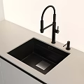 Modern Kitchen Interior With Sleek Gray Cabinets Countertop And Built in Appliances