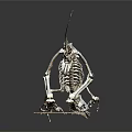 modern skeleton dinosaur skeleton animal skeleton 3d model