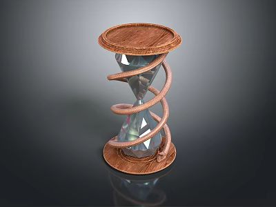 Hourglass Wooden Hourglass Game Item 3d model