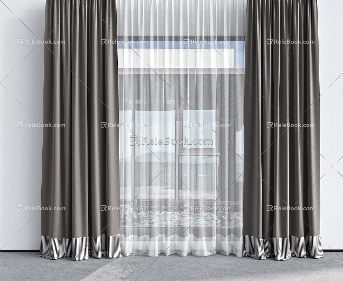 Curtains 3d model