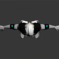 Futuristic Sci Fi Robot Character With Metallic Armor And Blue Glowing Joints