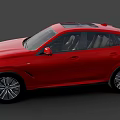 Red BMW SUV With Sporty Exterior Design And Sleek Body Lines