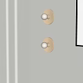 Modern Gold Wall Sconces with White Globe Shades in Minimalist Interior Design