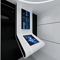 Modern display screen electronic display screen special-shaped electronic screen electronic screen exhibition hall 3d model