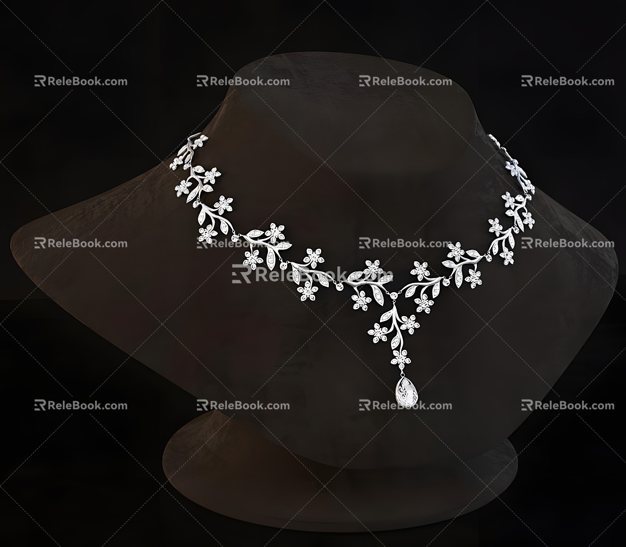 Modern Necklace Jewelry Necklace 3d model