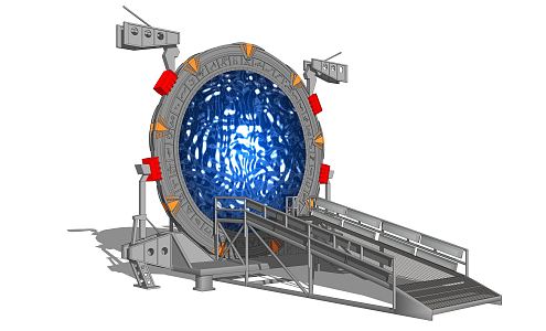 Modern portal 3d model