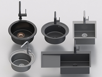 Sink stainless steel sink 3d model