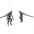 Virtual character humanoid monster 3d model