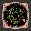 High Performance Commercial Speaker With Square Design Black Diaphragm And Pink Frame For Audio Applications