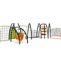 Multi Functional Outdoor Playground Equipment With Climbing Frame Swing And Slide For Kids