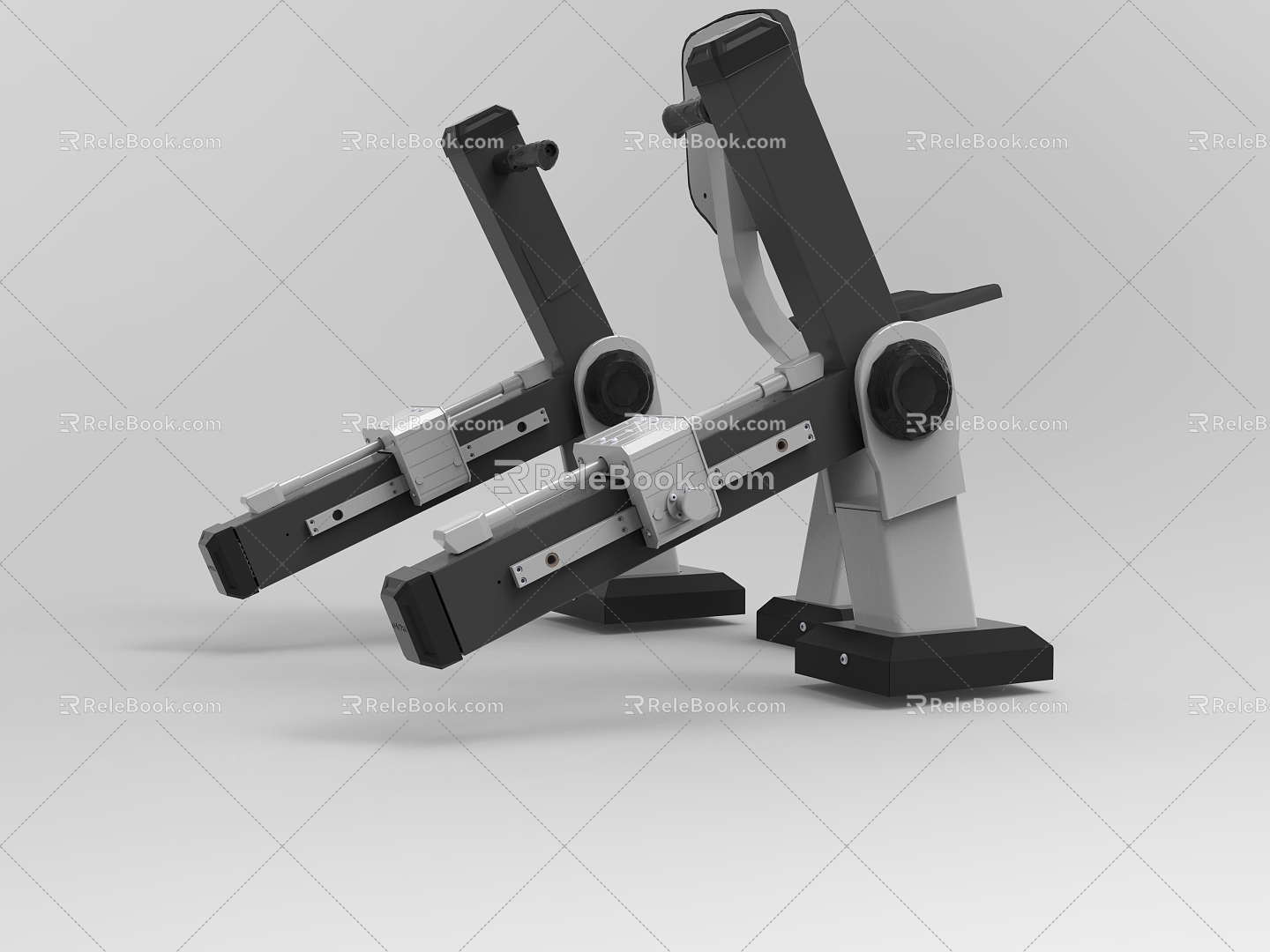 Outdoor fitness equipment 3d model