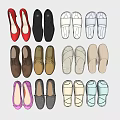 Shoes with High Heels Leather Slippers Casual Styles in Red Black White Gray Brown Pink