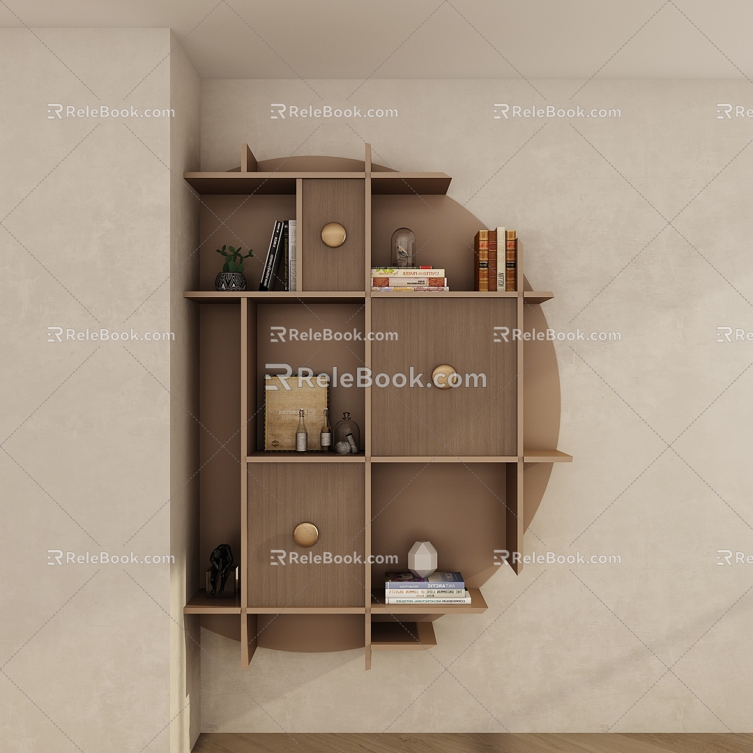 Modern wall decoration cabinet 3d model