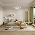 Modern Kids Room Interior Design With Open Layout Bed And Decorative Storage