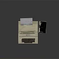 Vintage Computer System With Green Screen Monitor Keyboard And External Drives