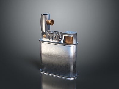 Lighter Mechanical Lighter Kerosene Lighter Windproof Lighter Realistic 3d model