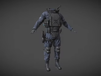 Swat Police Military Defense suit 3d model