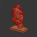Shiny Golden Human Hand Sculpture Showcasing Smooth Lines And Stable Base Design