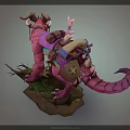 Modern game character fantasy beast fantasy 3d model