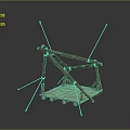 Wooden Swing Structure With Wooden Sticks Planks Ropes And Platform Base