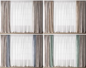 Modern Curtains 3d model