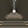 Elegant Contemporary Staircase Interior Design With Wooden Steps And Ambient Lighting