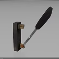 Industrial Metal Bracket Equipment with Black Handle Metal Base and Orange Connector