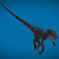 Velociraptor Speed Dragon Microraptor Dinosaur Reptile Ancient Biology Meat-eating Dinosaur Jurassic Low Face Number Low Model Simple Model Game Movie Realistic 3d model