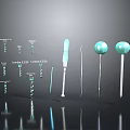 Organ And Hair Care Tools Featuring Landing Lifting CBD Products And Instruments