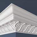 European-style plaster line plaster line foot line 3d model