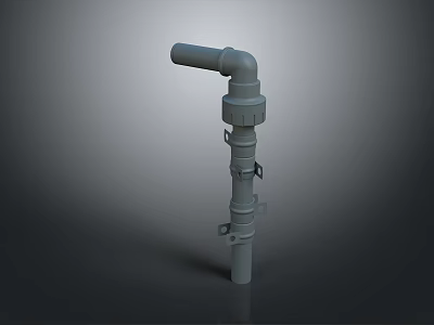 Pipe water pipe valve plumbing iron pipe fitting flange tee joint pipe water pipe valve 3d model