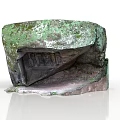 Natural Rock Interior With Stone Cave Hollow And Textured Stone Walls