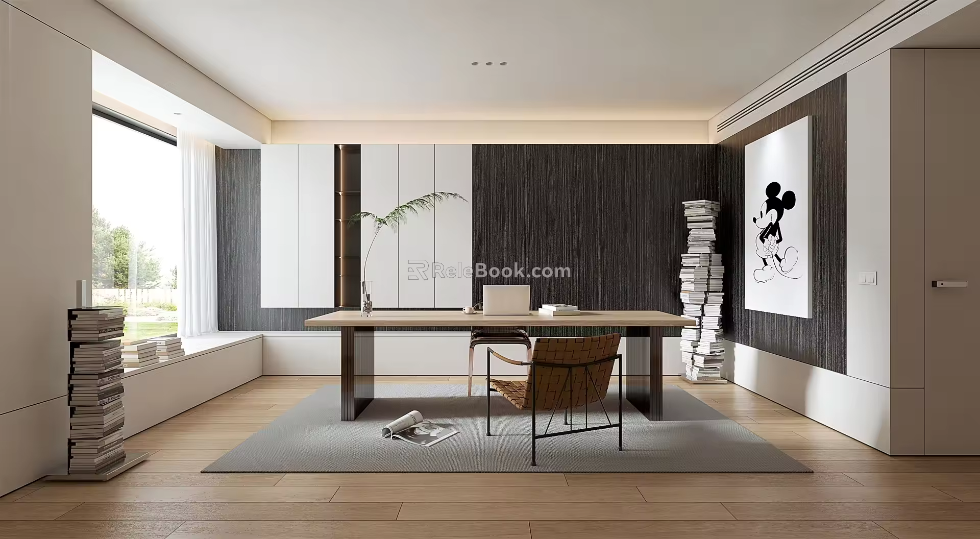 Modern study 3d model