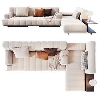 Modern corner sofa 3d model