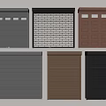 Various Styles And Colors Of Modern Garage Doors With Different Materials