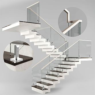 Modern Stairs 3d model