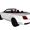 White Convertible Sports Car Featuring Red Interior And Black Wheels Design