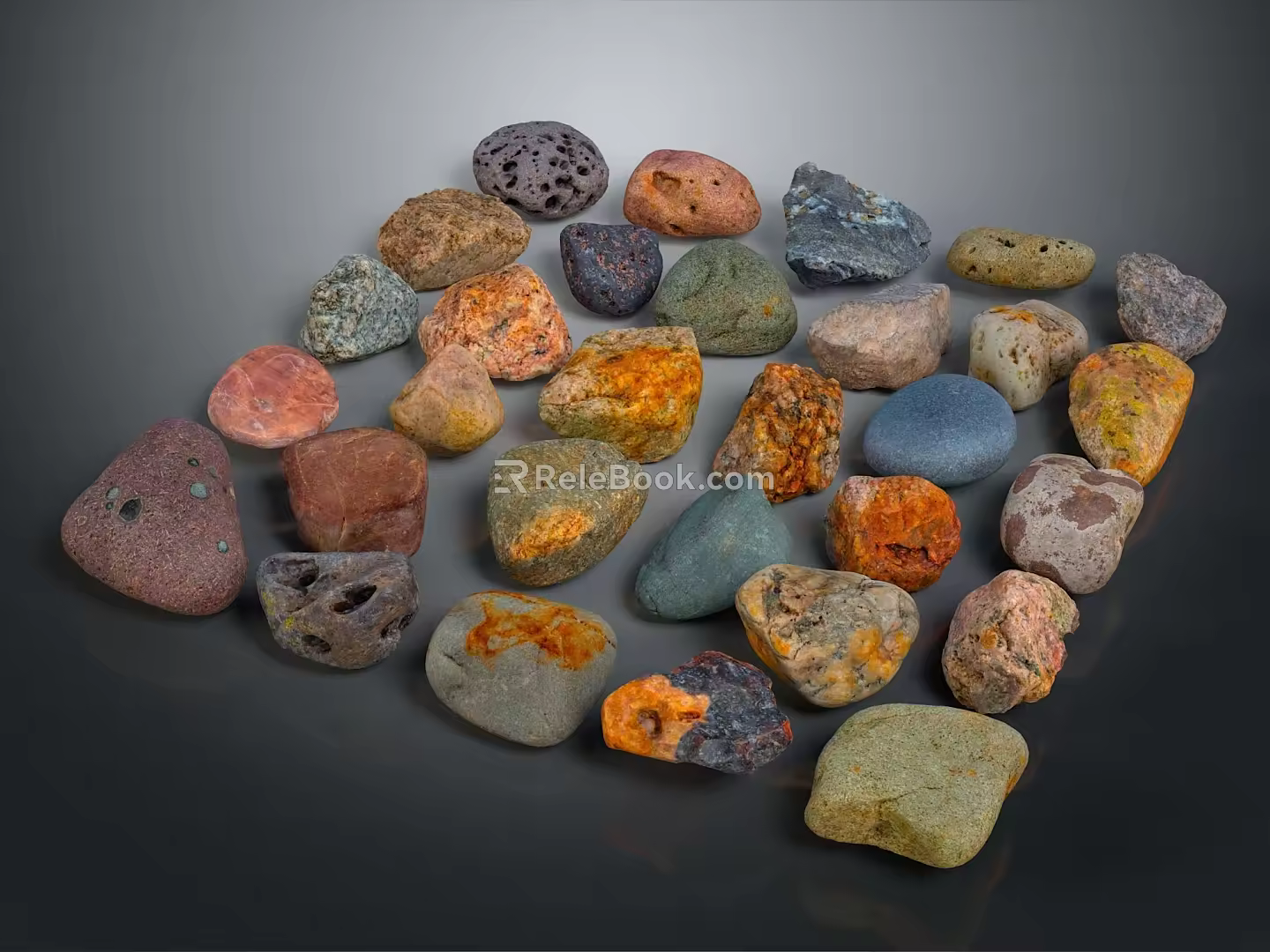 Rock Block Rock Block Rock Specimen Boulder Big Stone Block Rock Stratum Rock Stratum Rock Stratum Rock 3d model